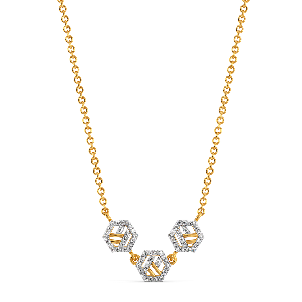 Smart Stripes Diamond Necklaces