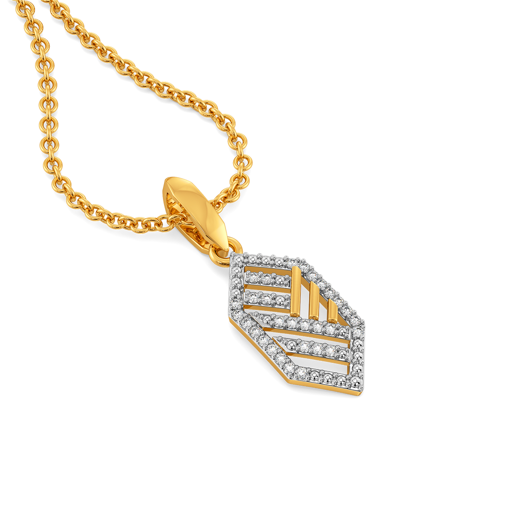 Smart Stripes Diamond Pendants