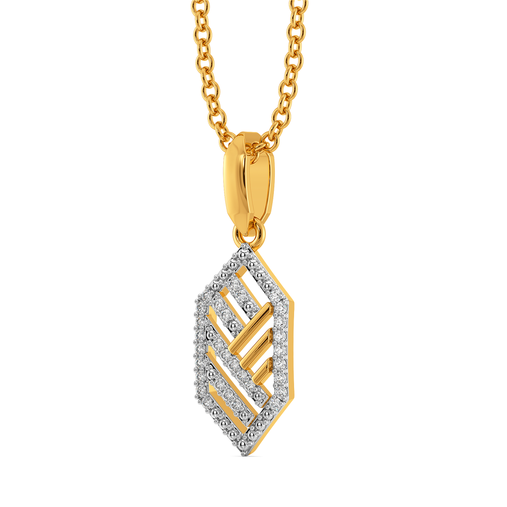 Smart Stripes Diamond Pendants