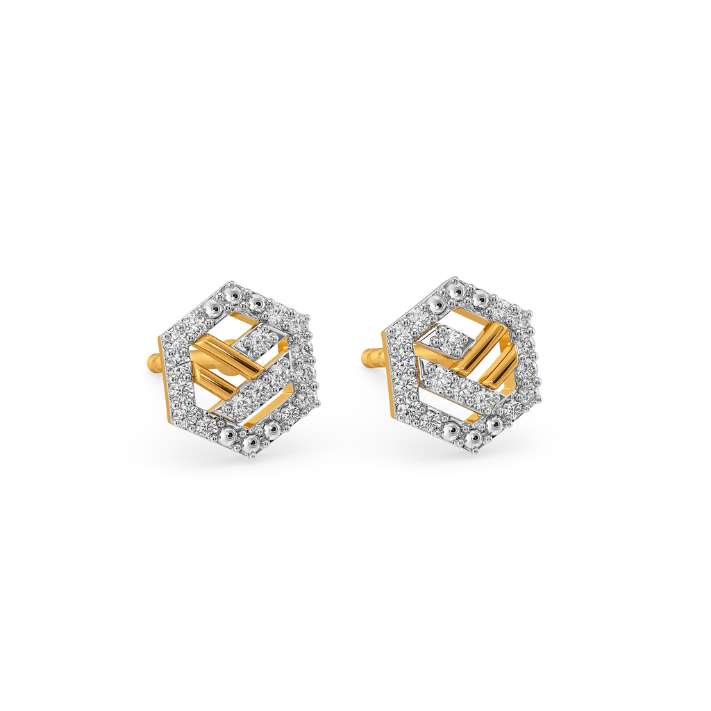 Smart Stripes Diamond Earrings