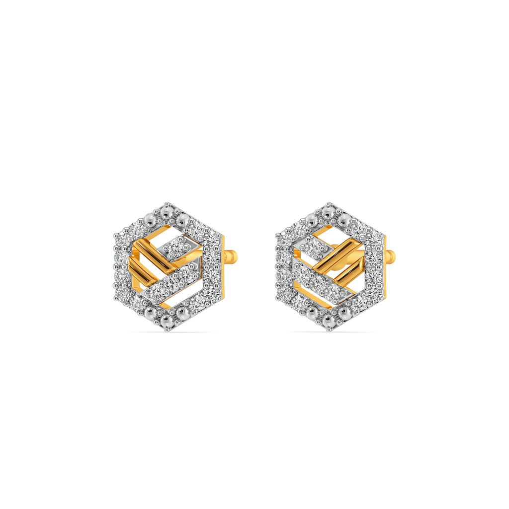 Smart Stripes Diamond Earrings