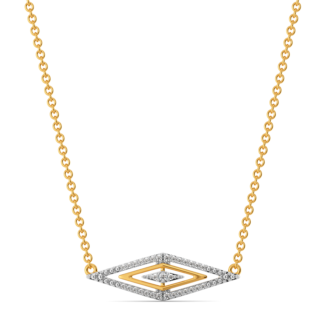 Modern Stripes Diamond Necklaces