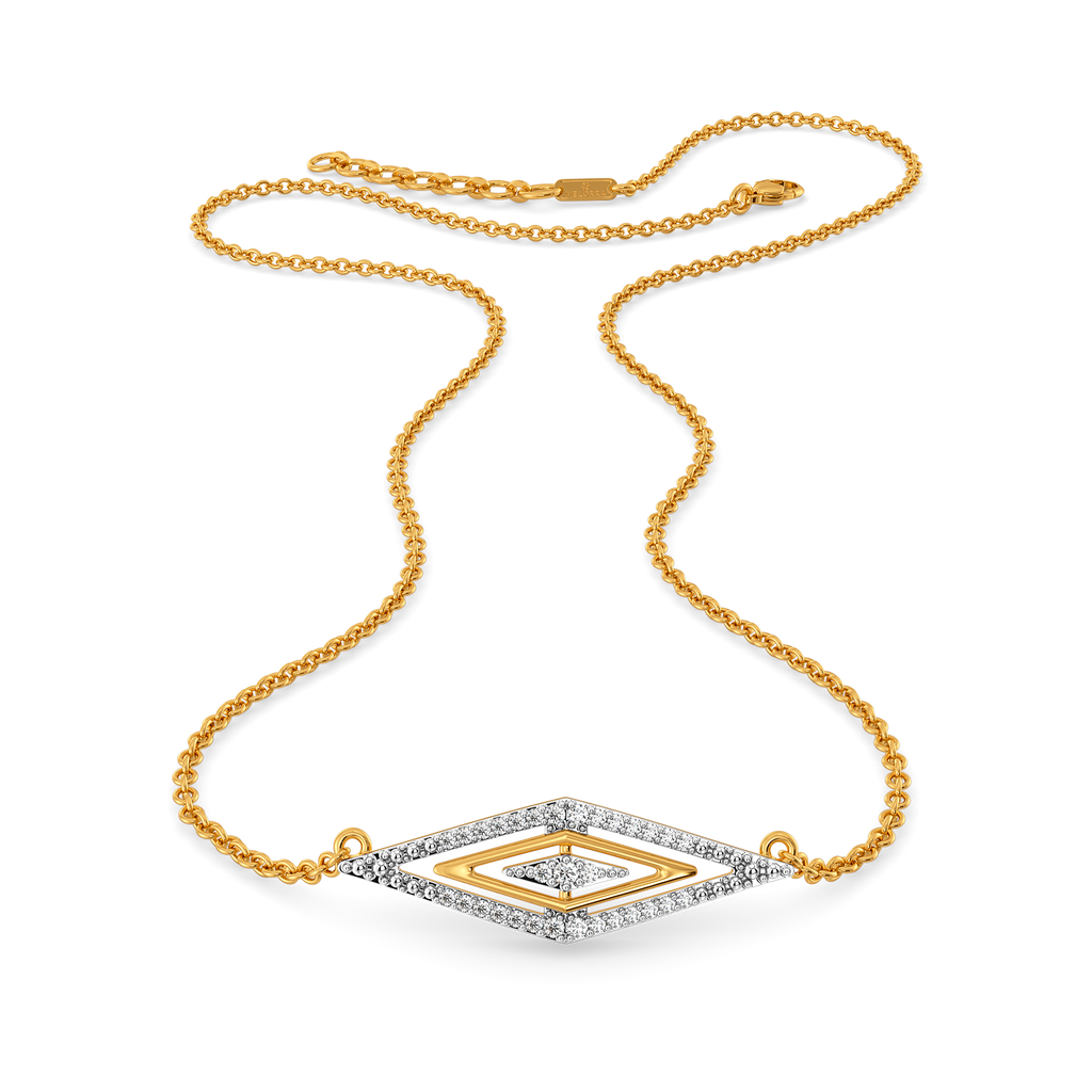 Modern Stripes Diamond Necklaces