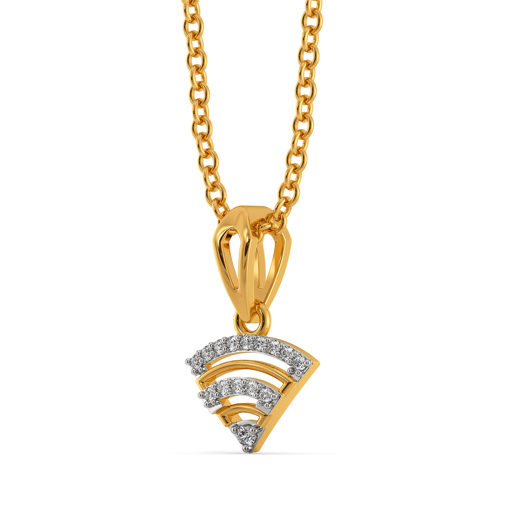 Modern Stripes Diamond Pendants