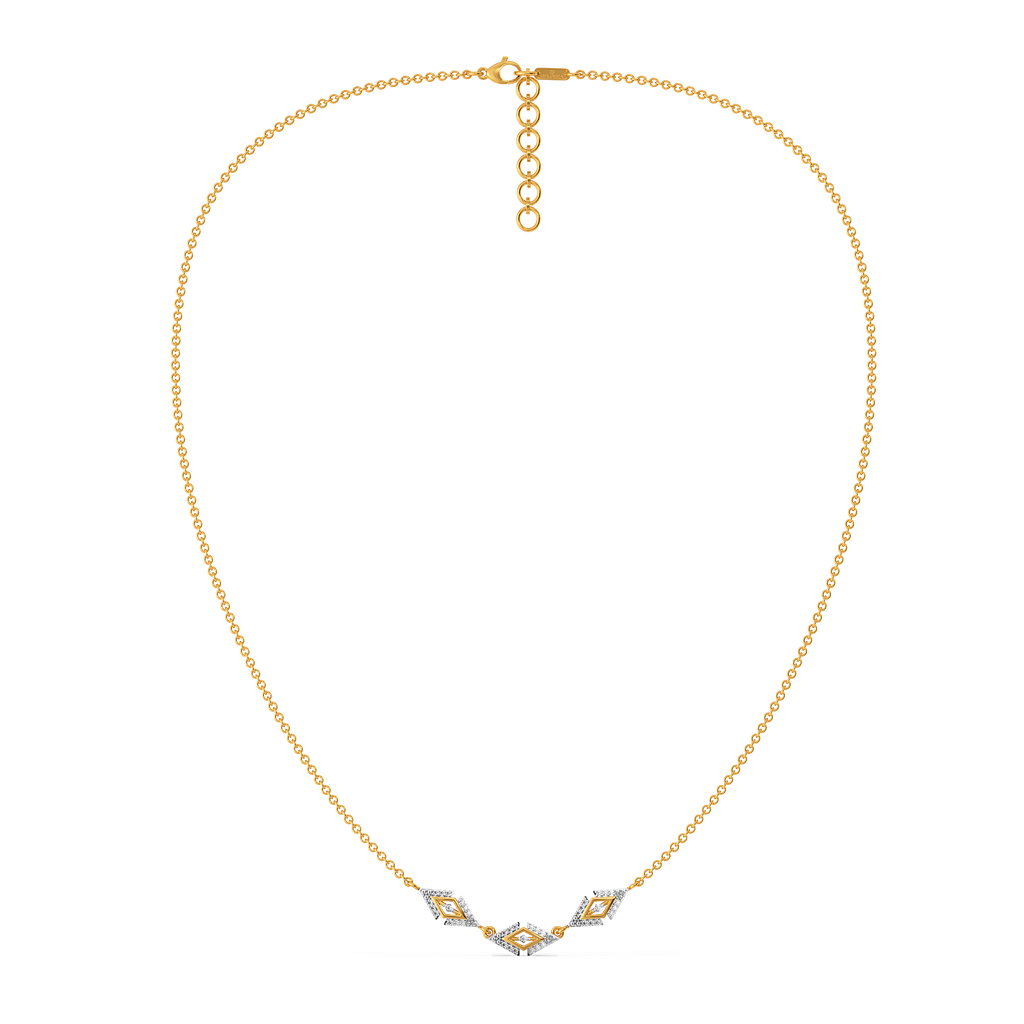 Fine Stripes Diamond Necklaces