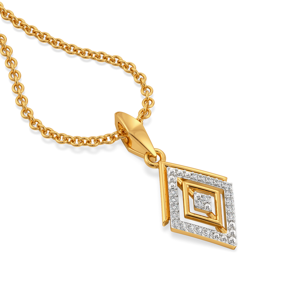 Fine Stripes Diamond Pendants