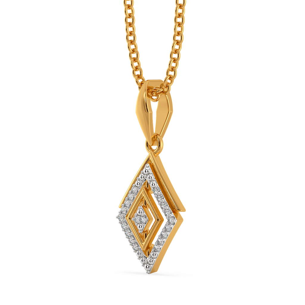 Fine Stripes Diamond Pendants