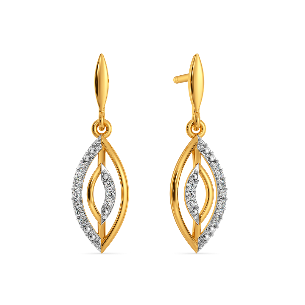 Stripe Story Diamond Earrings