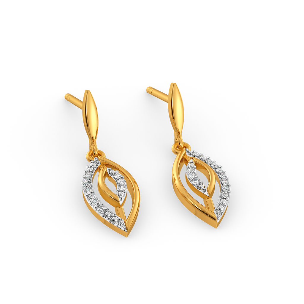 Stripe Story Diamond Earrings