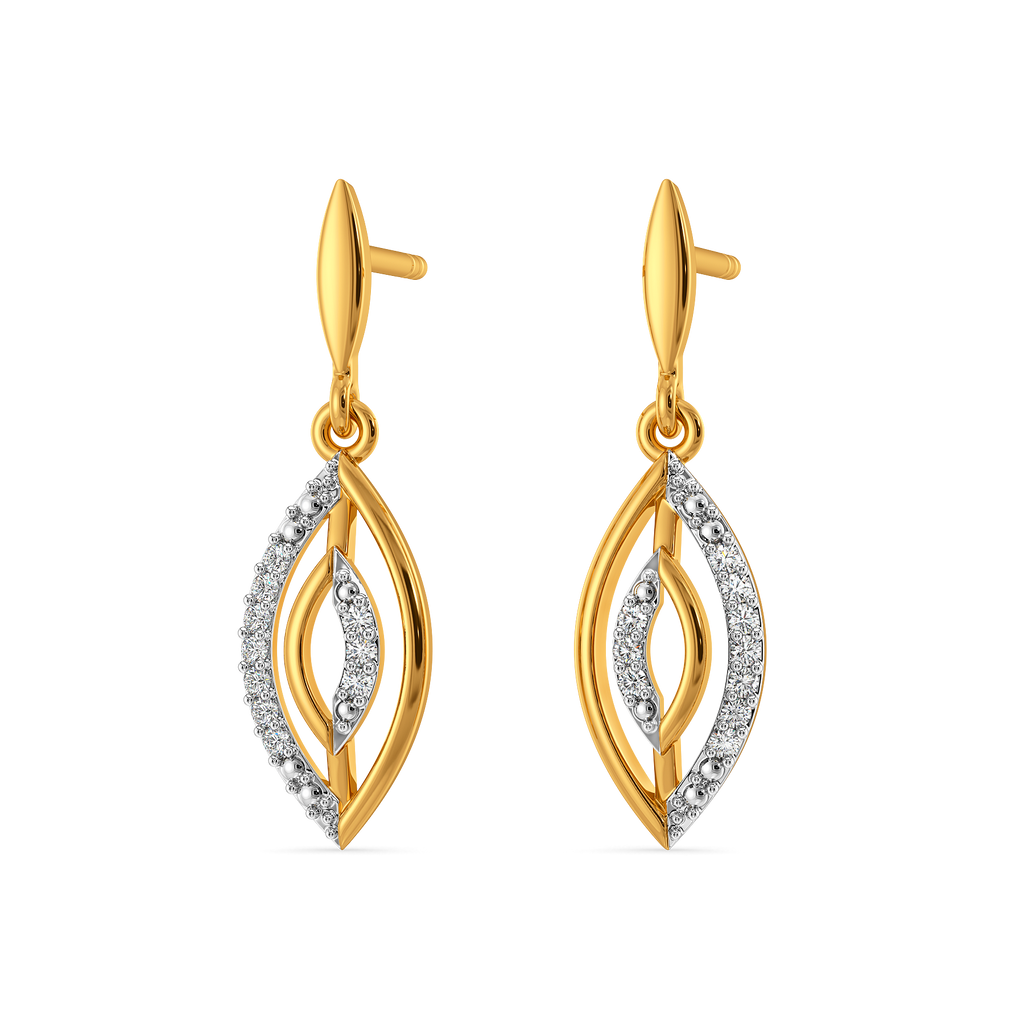 Stripe Story Diamond Earrings