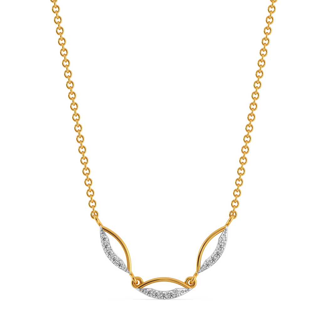 Stripes in style Diamond Necklaces