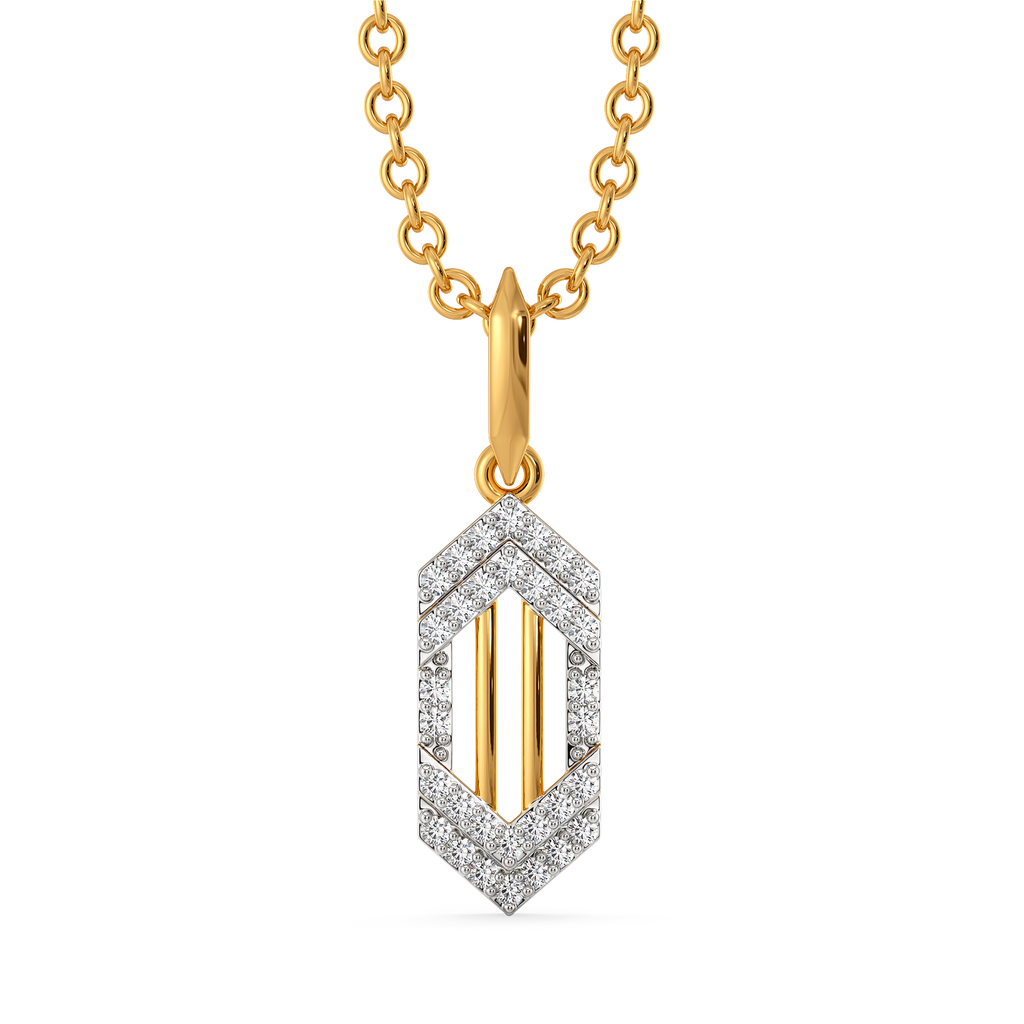Stripes in style Diamond Pendants