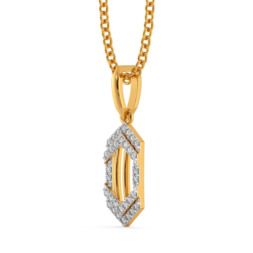 Stripes in style Diamond Pendants