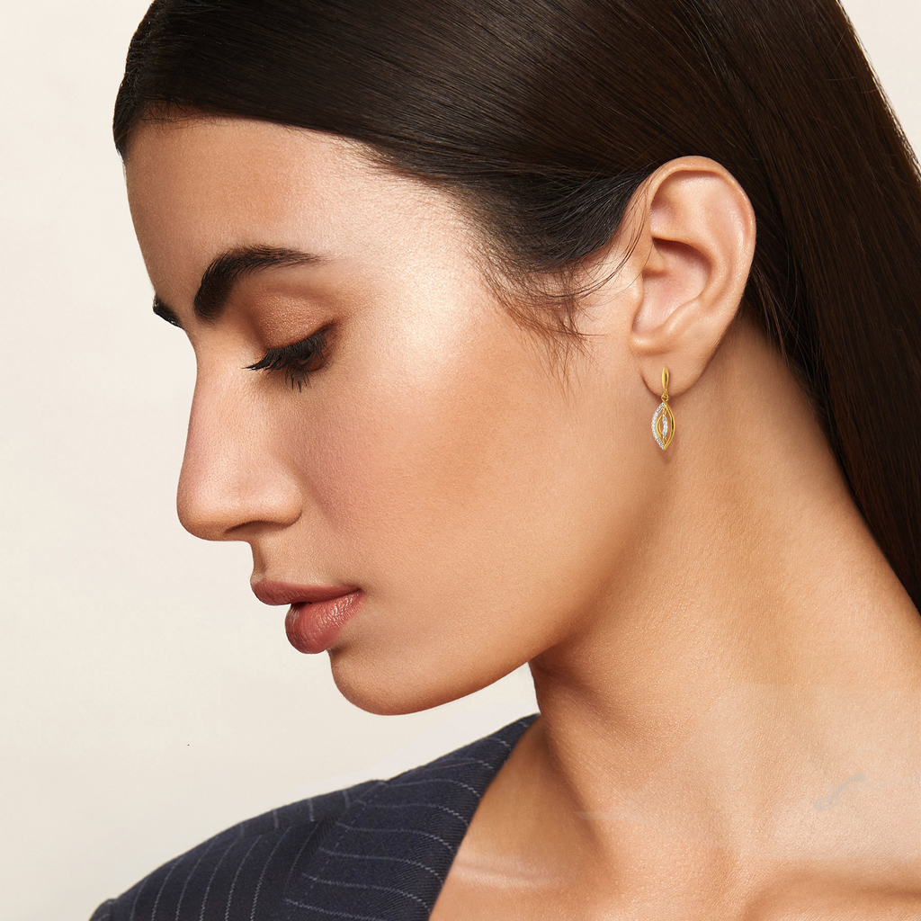Stripe Story Diamond Earrings