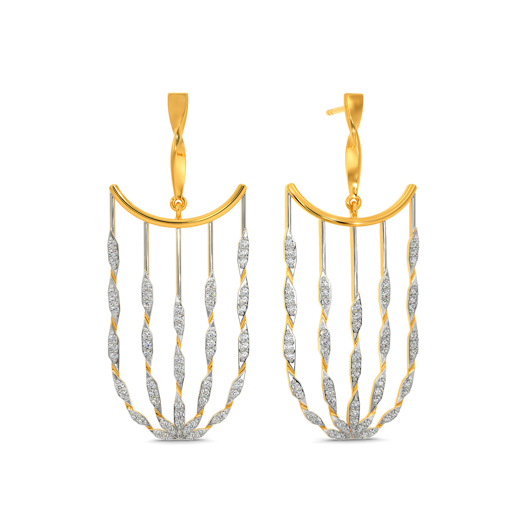 Futuristic Muse Diamond Earrings