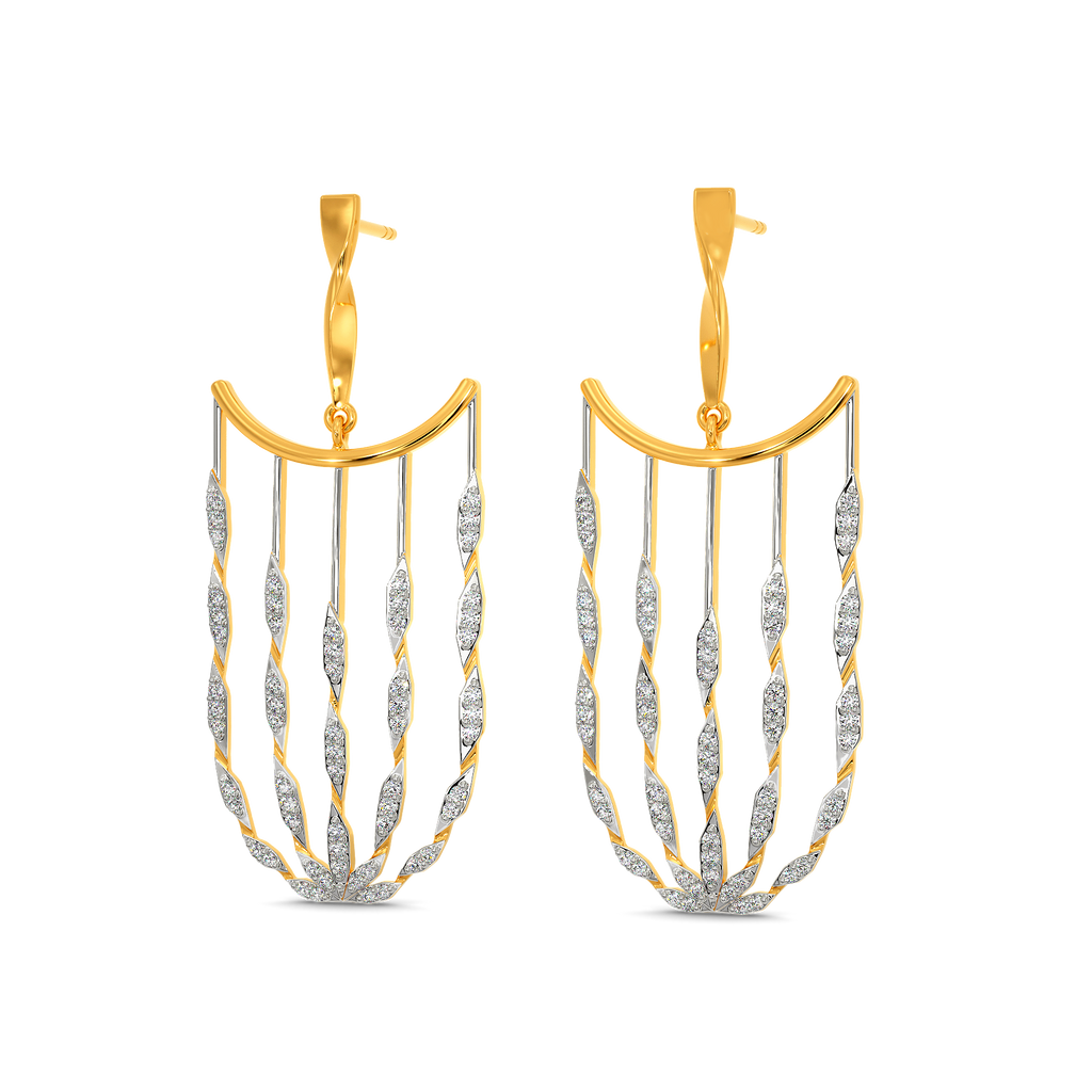 Futuristic Muse Diamond Earrings