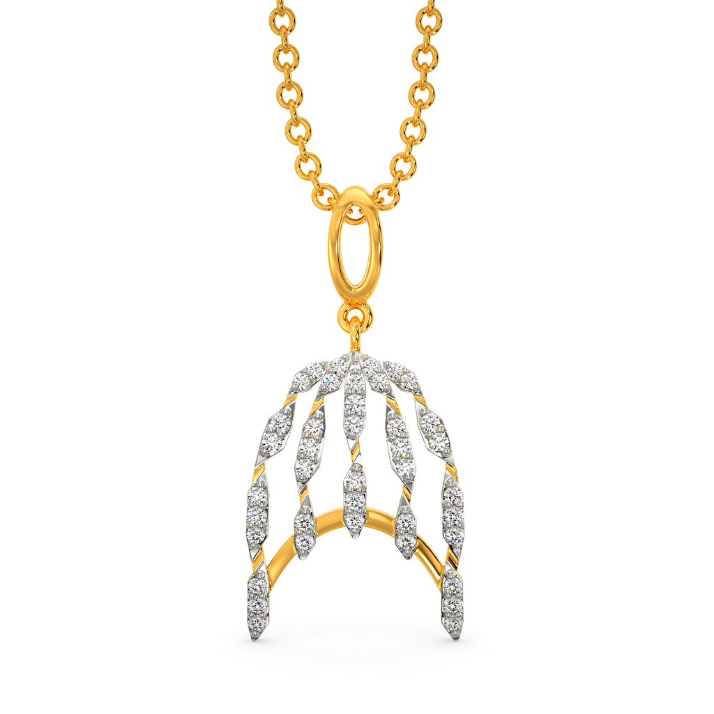 Futuristic Muse Diamond Pendants