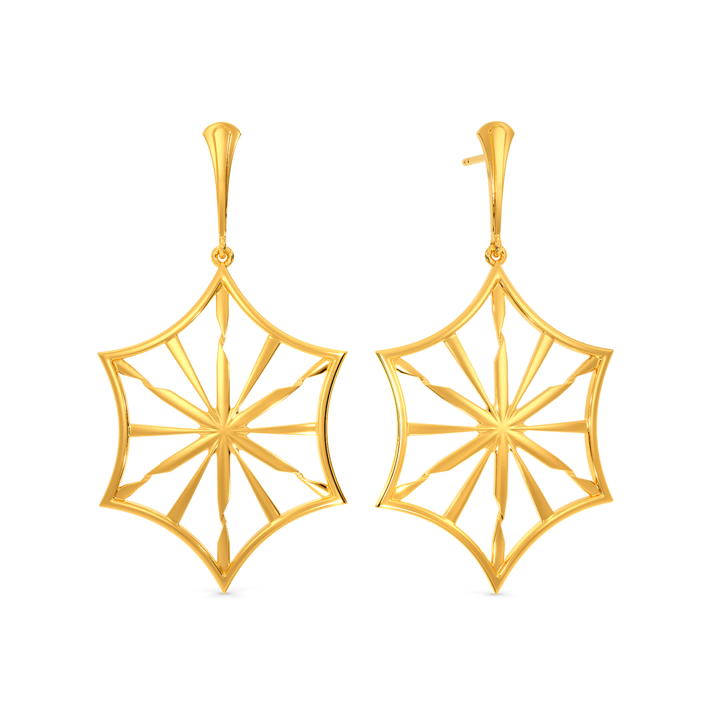 Ex Machina Gold Earrings
