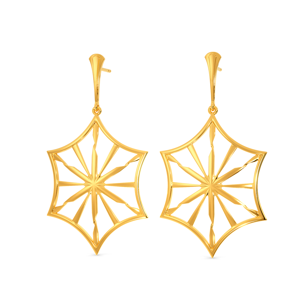Ex Machina Gold Earrings