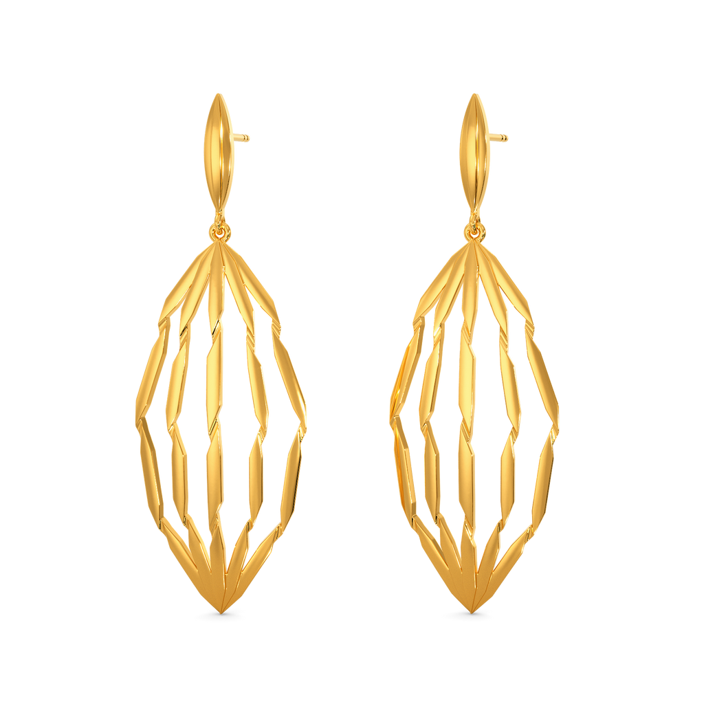 Meshy Future Gold Earrings