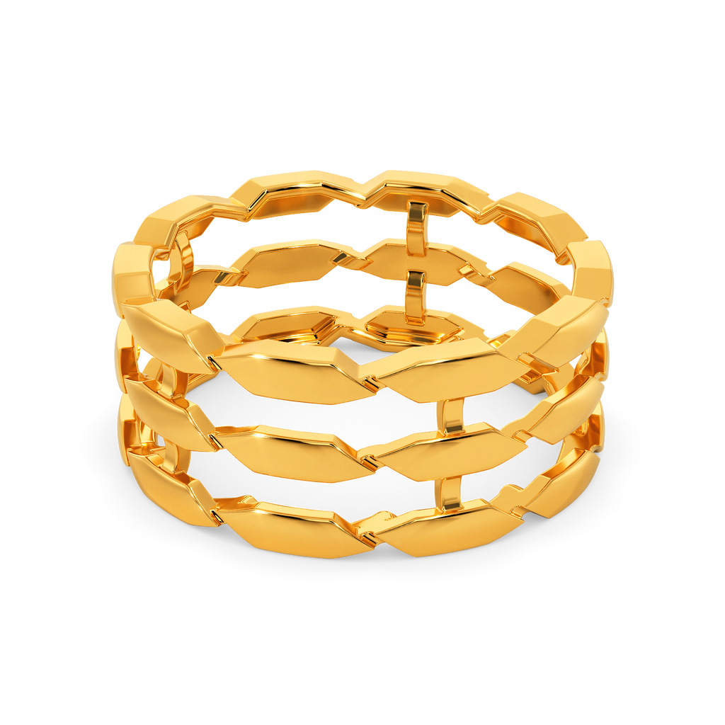 Meshy Future Gold Rings alternate view 2