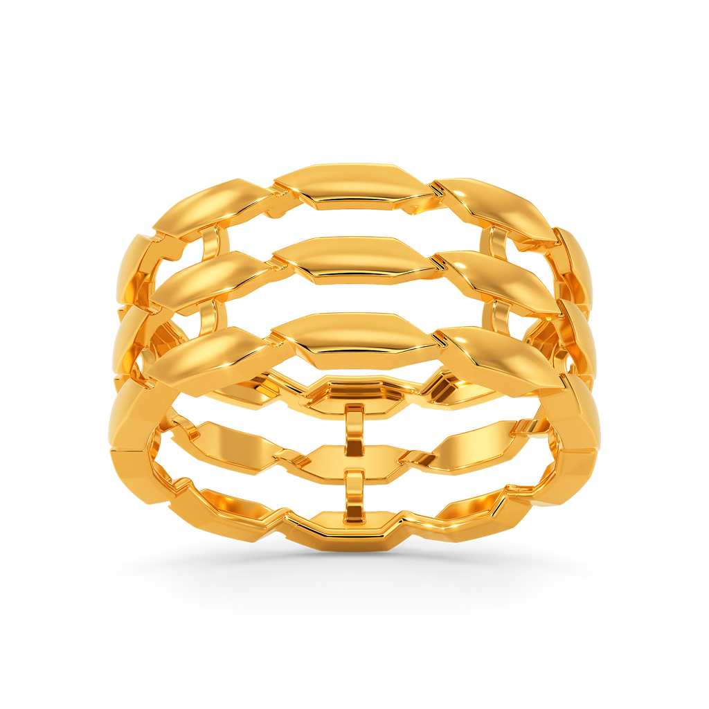 Meshy Future Gold Rings alternate view 3