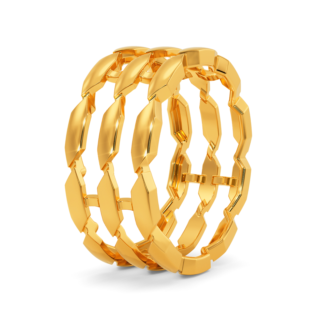 Meshy Future Gold Rings image
