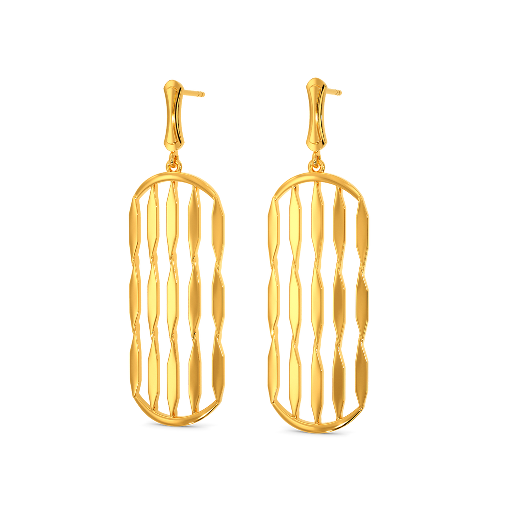 Glam up Shine Gold Earrings