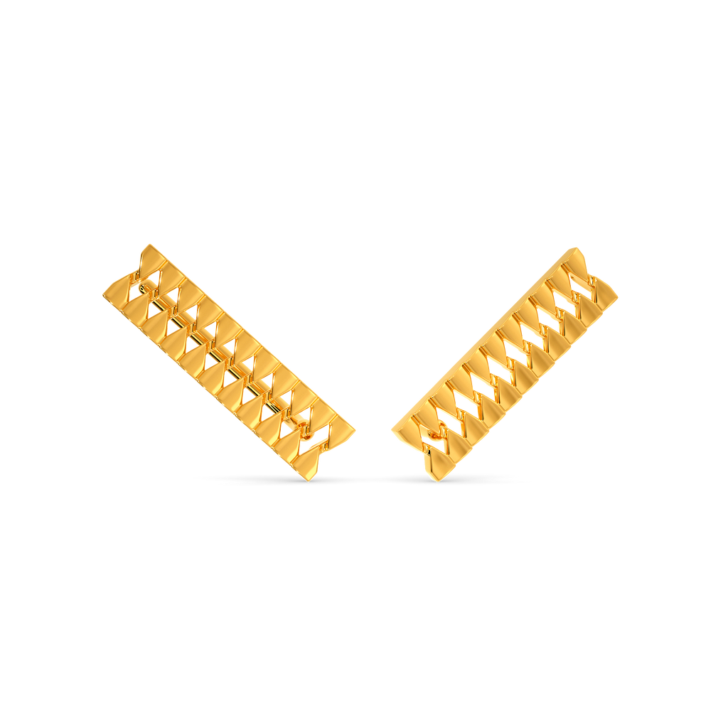 Glam up Shine Gold Earrings