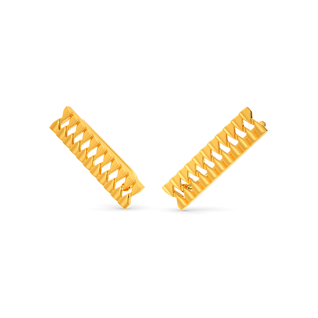 Glam up Shine Gold Earrings
