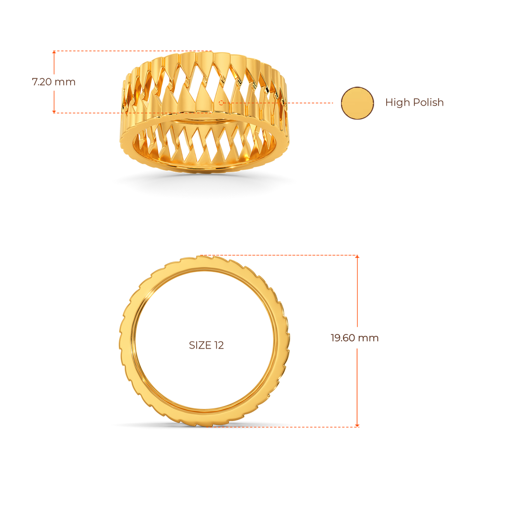 Glam up Shine Gold Rings image
