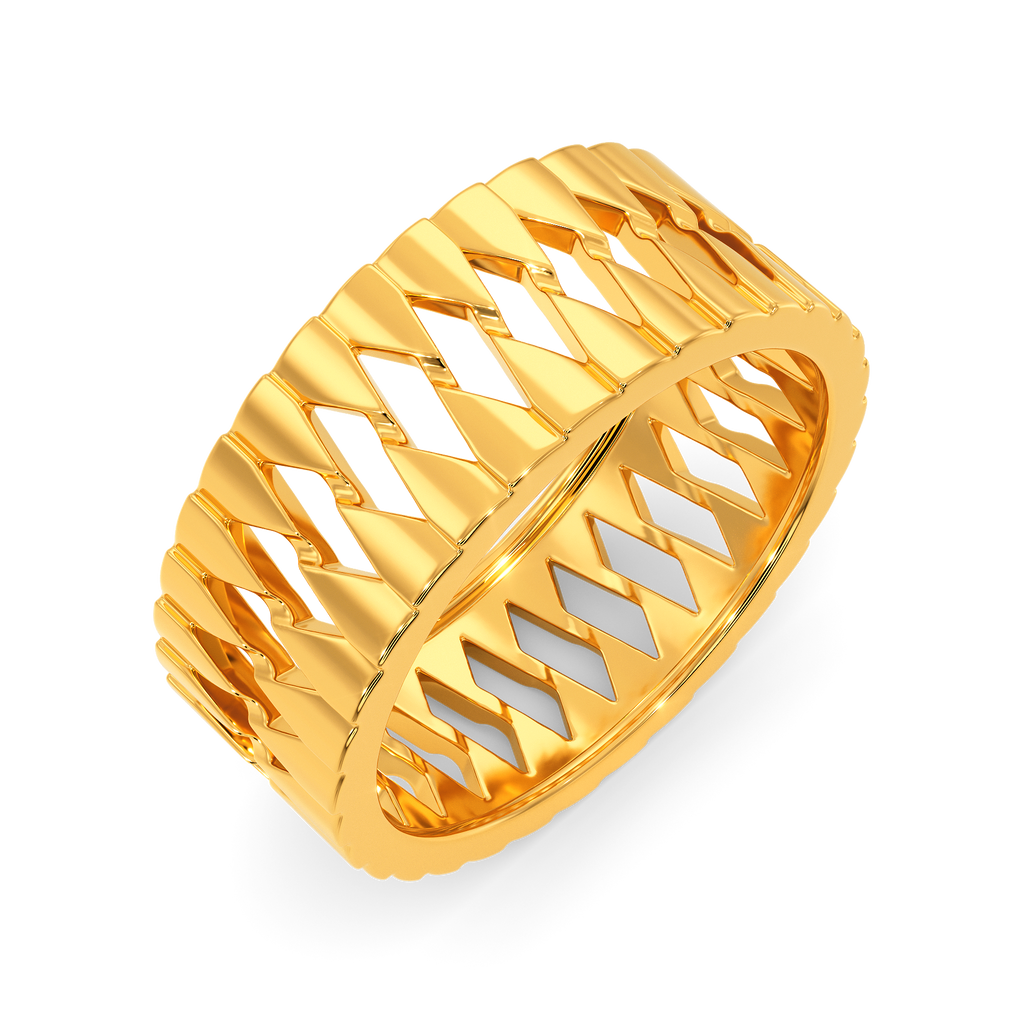 Glam up Shine Gold Rings