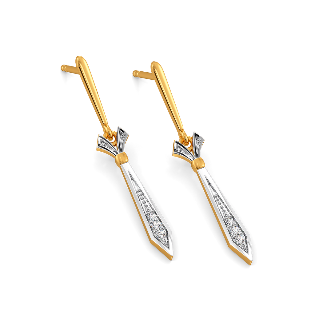 Simply Tied Diamond Earrings