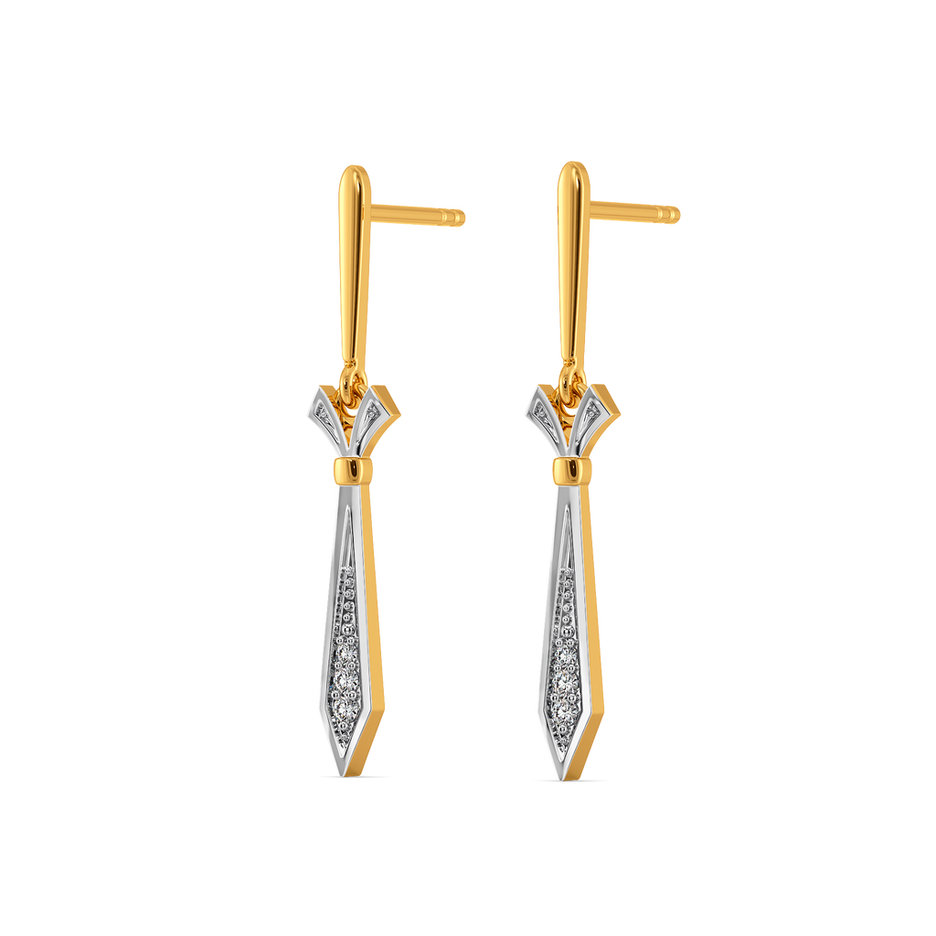 Simply Tied Diamond Earrings
