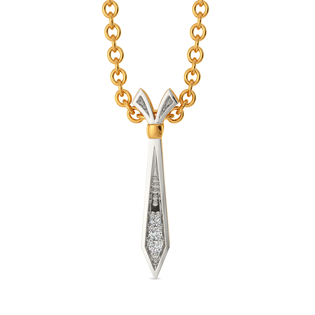 Simply Tied Diamond Pendants