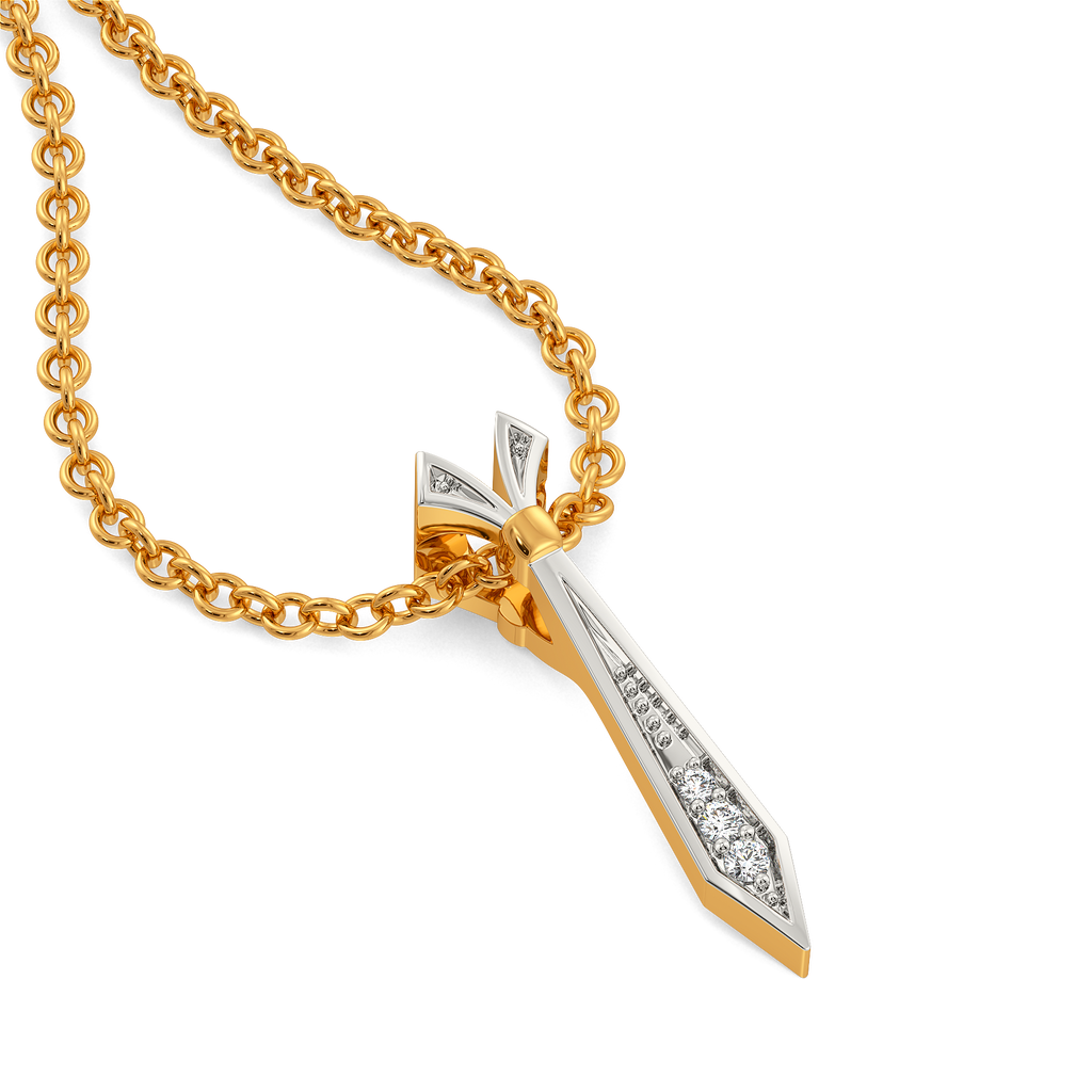 Simply Tied Diamond Pendants