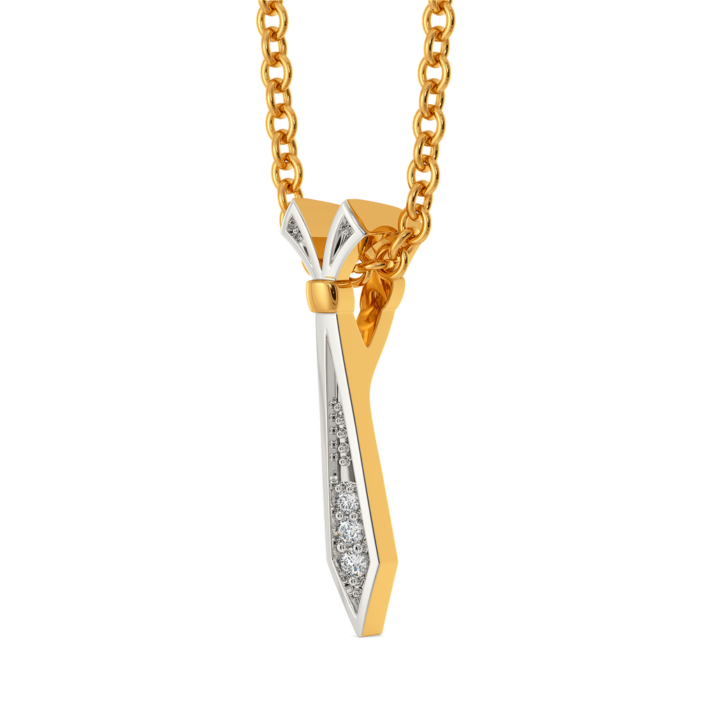 Simply Tied Diamond Pendants