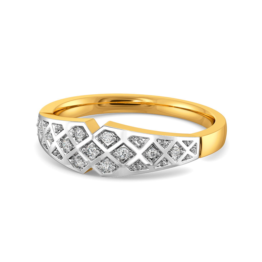 Lustre Loop Diamond Rings alternate view 2