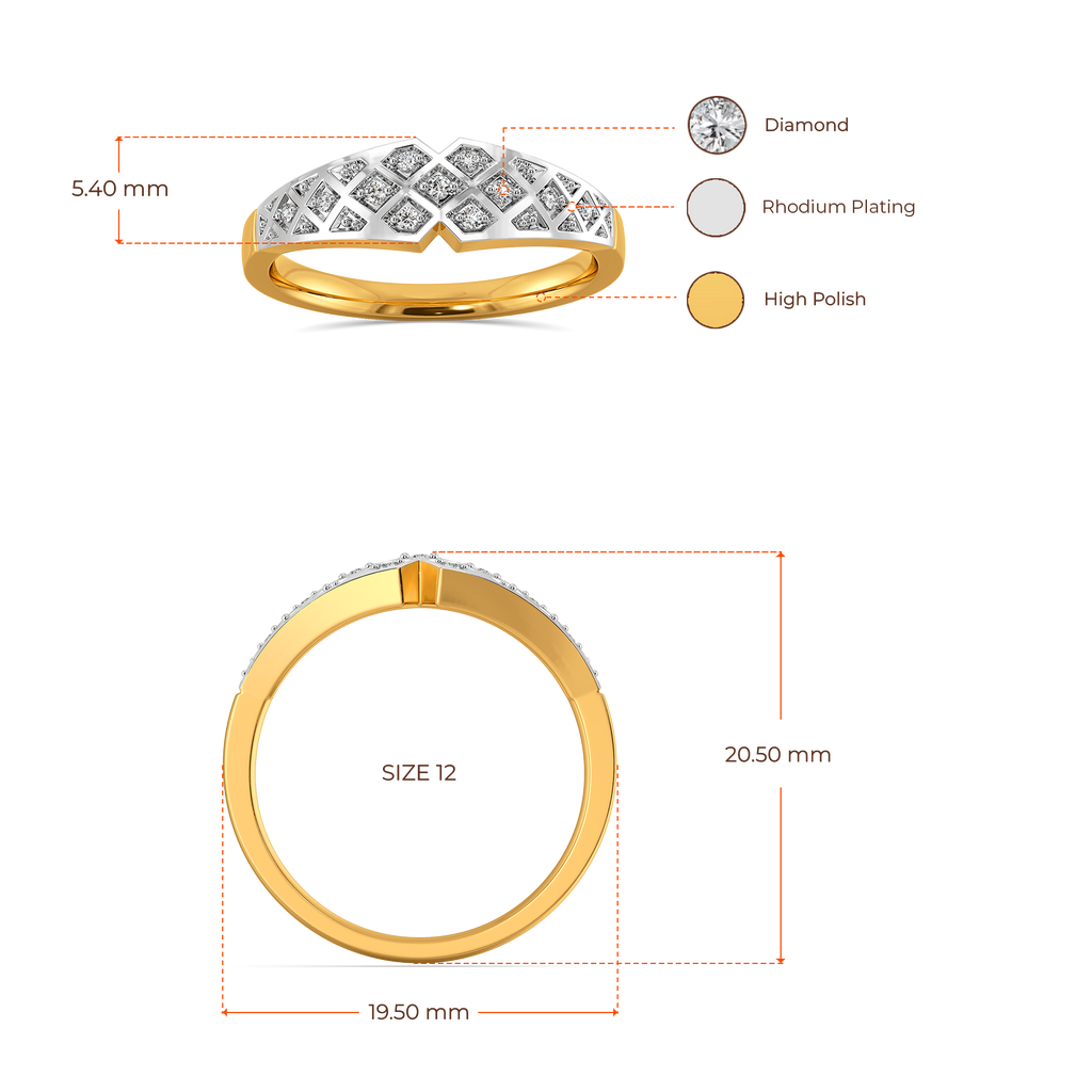 Lustre Loop Diamond Rings image