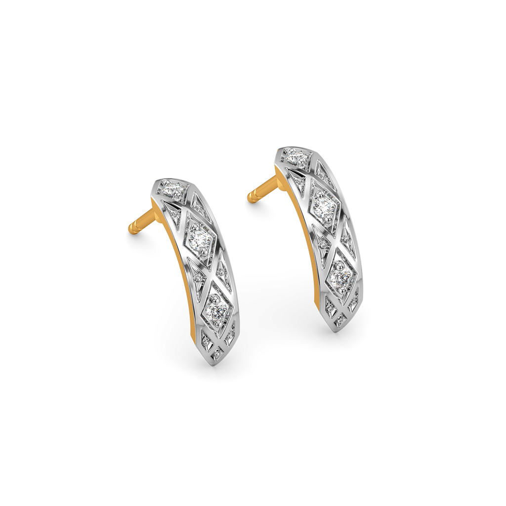 Lustre Loop Diamond Earrings