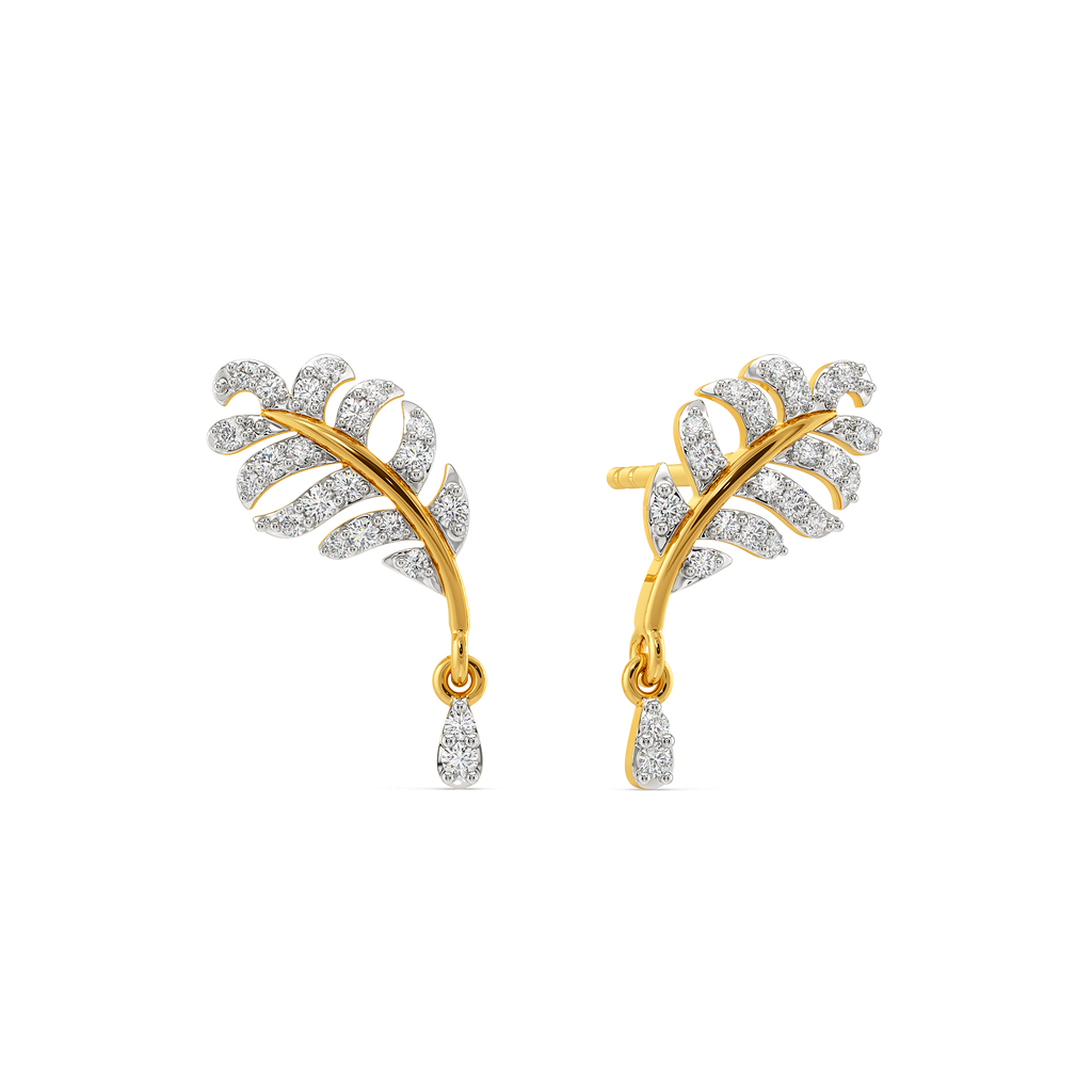 Featherline Diamond Earrings