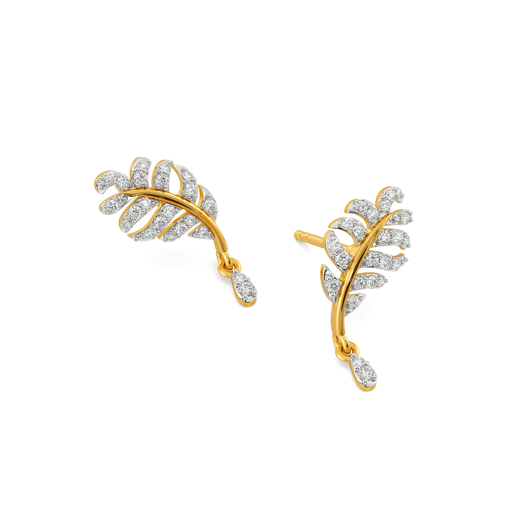 Featherline Diamond Earrings