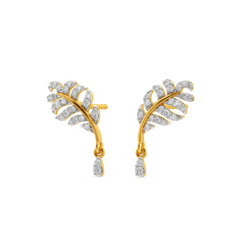 Featherline Diamond Earrings