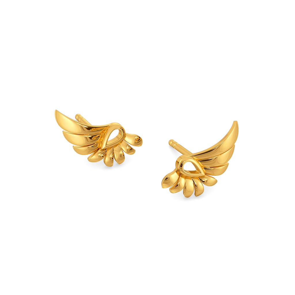 Nova Wing Gold Earrings