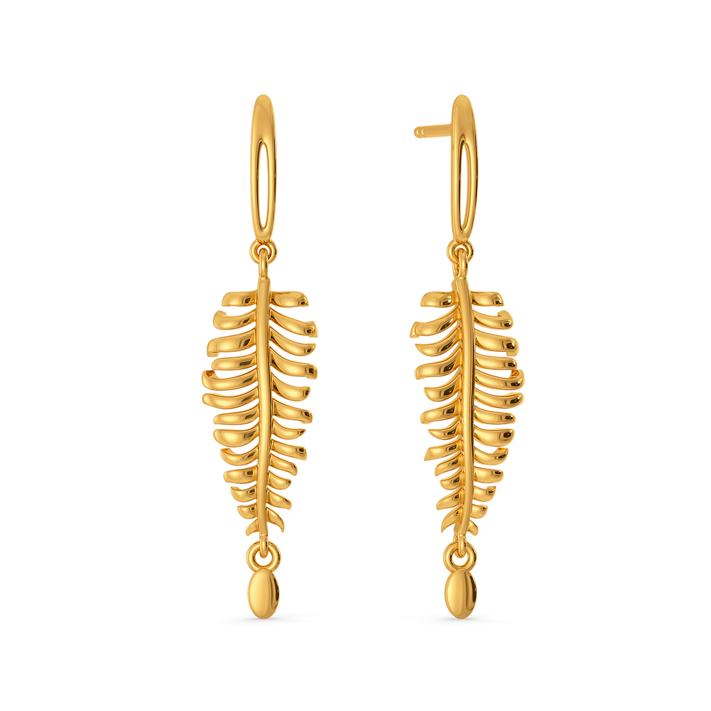 Plume Royale Gold Earrings