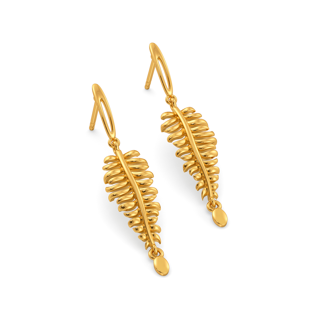 Plume Royale Gold Earrings