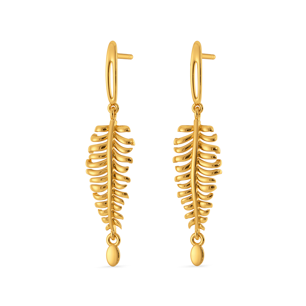 Plume Royale Gold Earrings