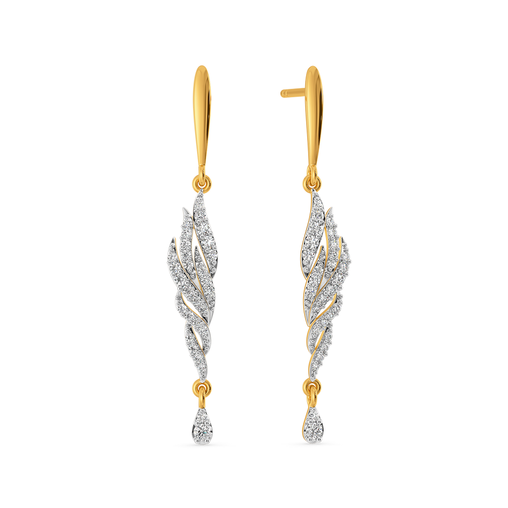 Plume Aura Diamond Earrings