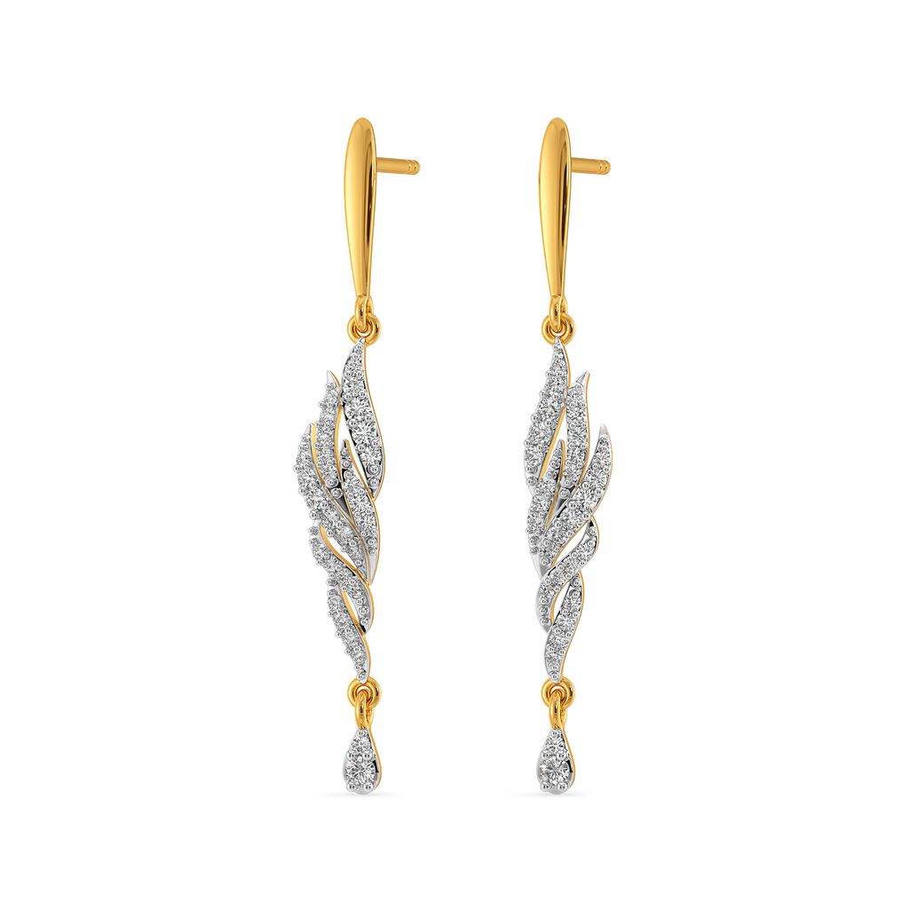 Plume Aura Diamond Earrings
