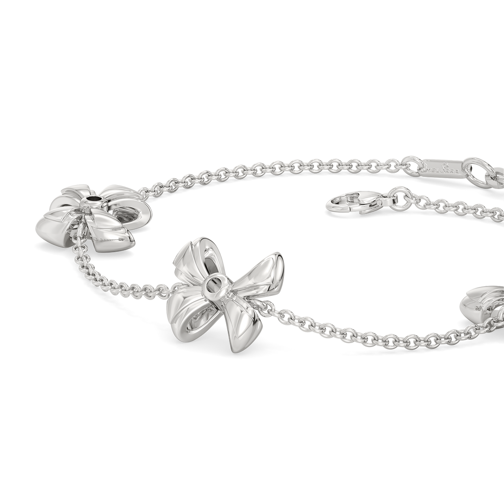 Featured Bow Silver Bracelets